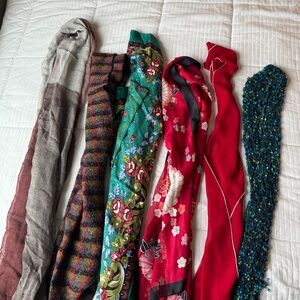 Assorted vintage scarves bundle